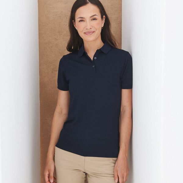 Women’s recycled polyester polo shirt Thumbnail